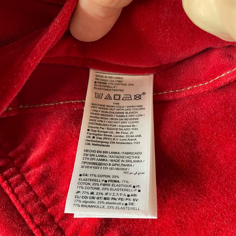 Banana Republic Red Velvet Slim Pants - Picture 6 of 7